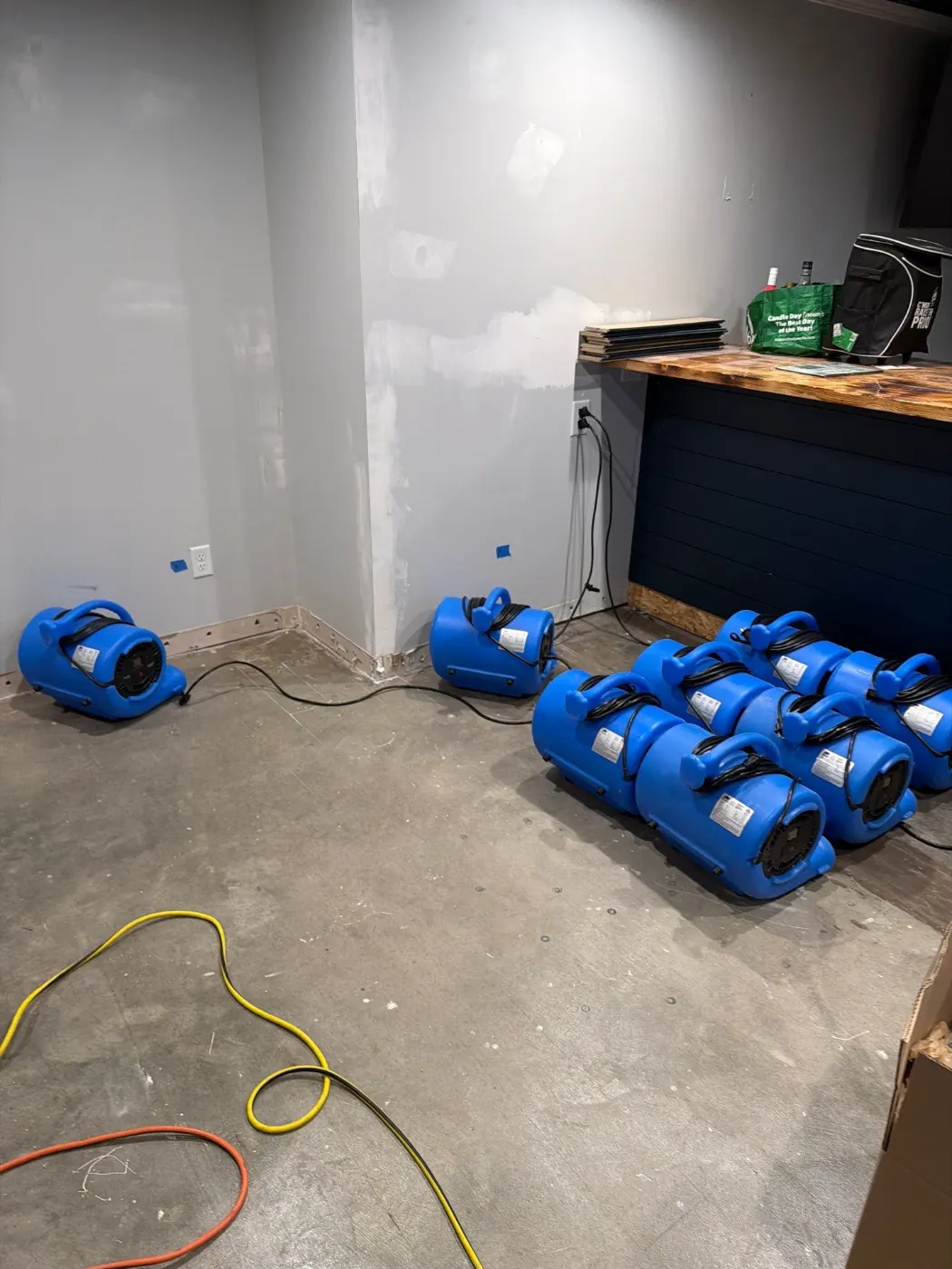IICRC certified drying setup in Grant County, IN